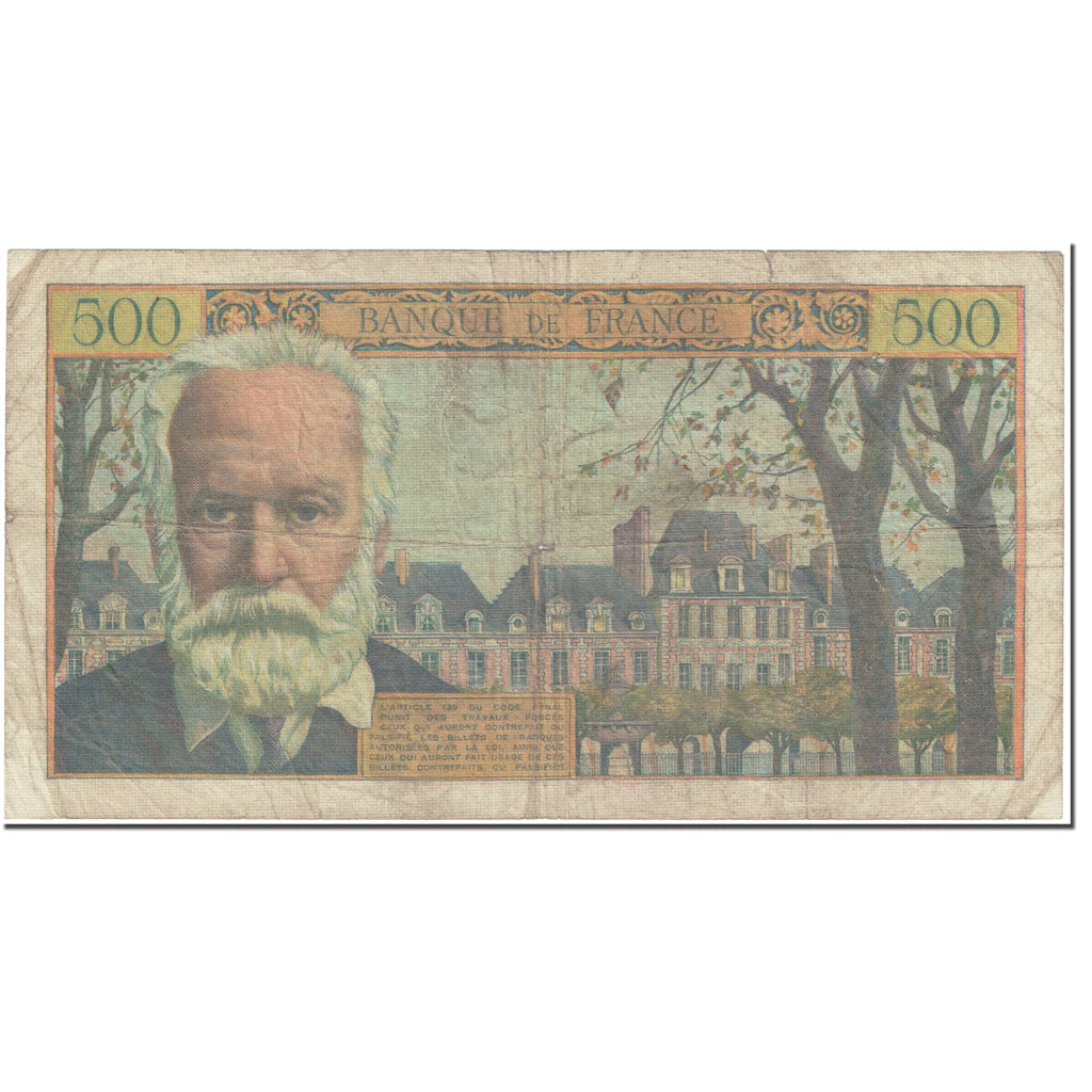 France, 500 Francs, 500 F 1954-1958 ''Victor Hugo'', 1954, 1954-09-02