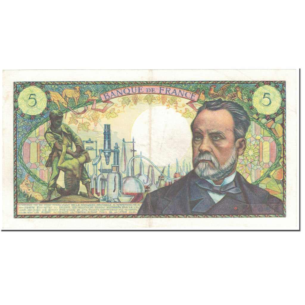 France, 5 Francs, 5 F 1966-1970 ''Pasteur'', 1969, 1969-06-05, AU(55-58)
