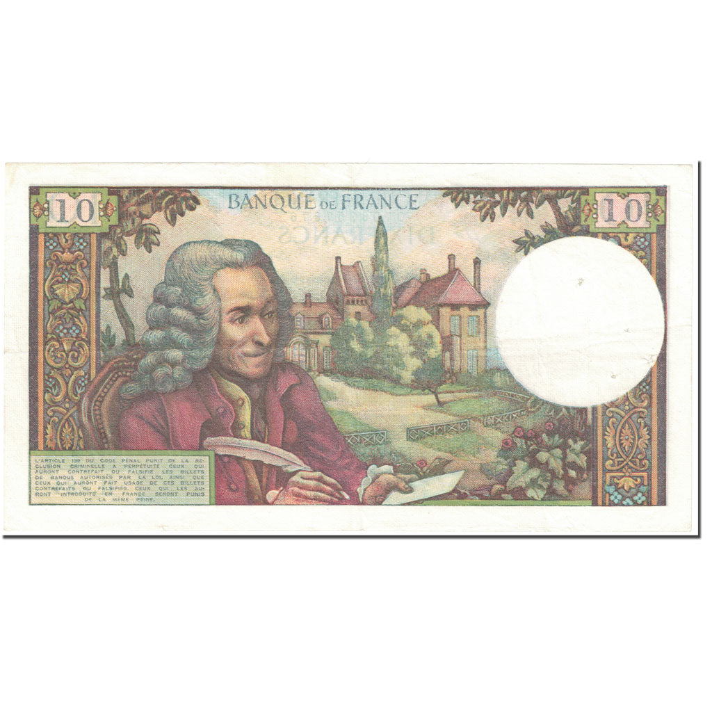 Francia, 10 Francs, 10 F 1963-1973 ''Voltaire'', 1967, 1967-01-05, BC