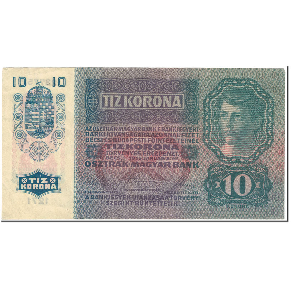 Banknote, Austria, 10 Kronen, 1919, Undated (1919), KM:51a, EF(40-45)