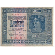Banknote, Austria, 1000 Kronen, 1922, 1922-01-02, KM:78, EF(40-45)