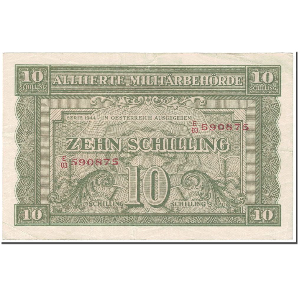 Banknote, Austria, 10 Schilling, 1944, Undated (1944), KM:106, EF(40-45)