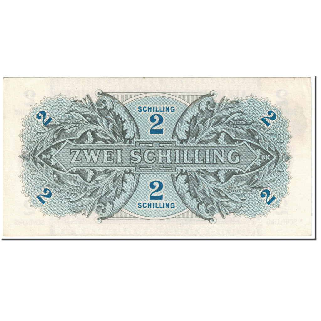 Banknote, Austria, 2 Schilling, 1944, Undated (1944), KM:104b, EF(40-45)
