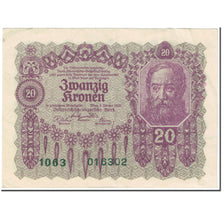 Banconote, Austria, 20 Kronen, 1922, 1922-01-02, KM:76, BB