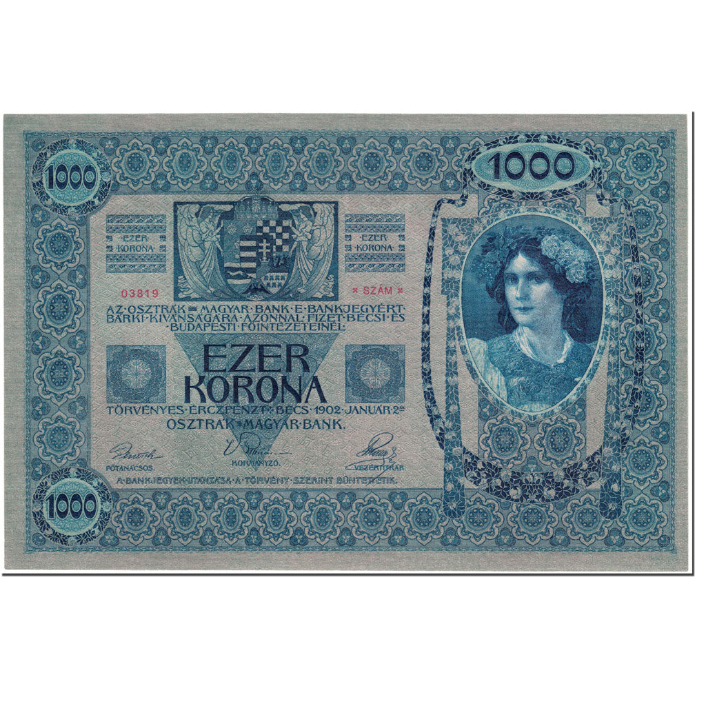Banknote, Austria, 1000 Kronen, 1919, Undated (1919), KM:57a, UNC(65-70)