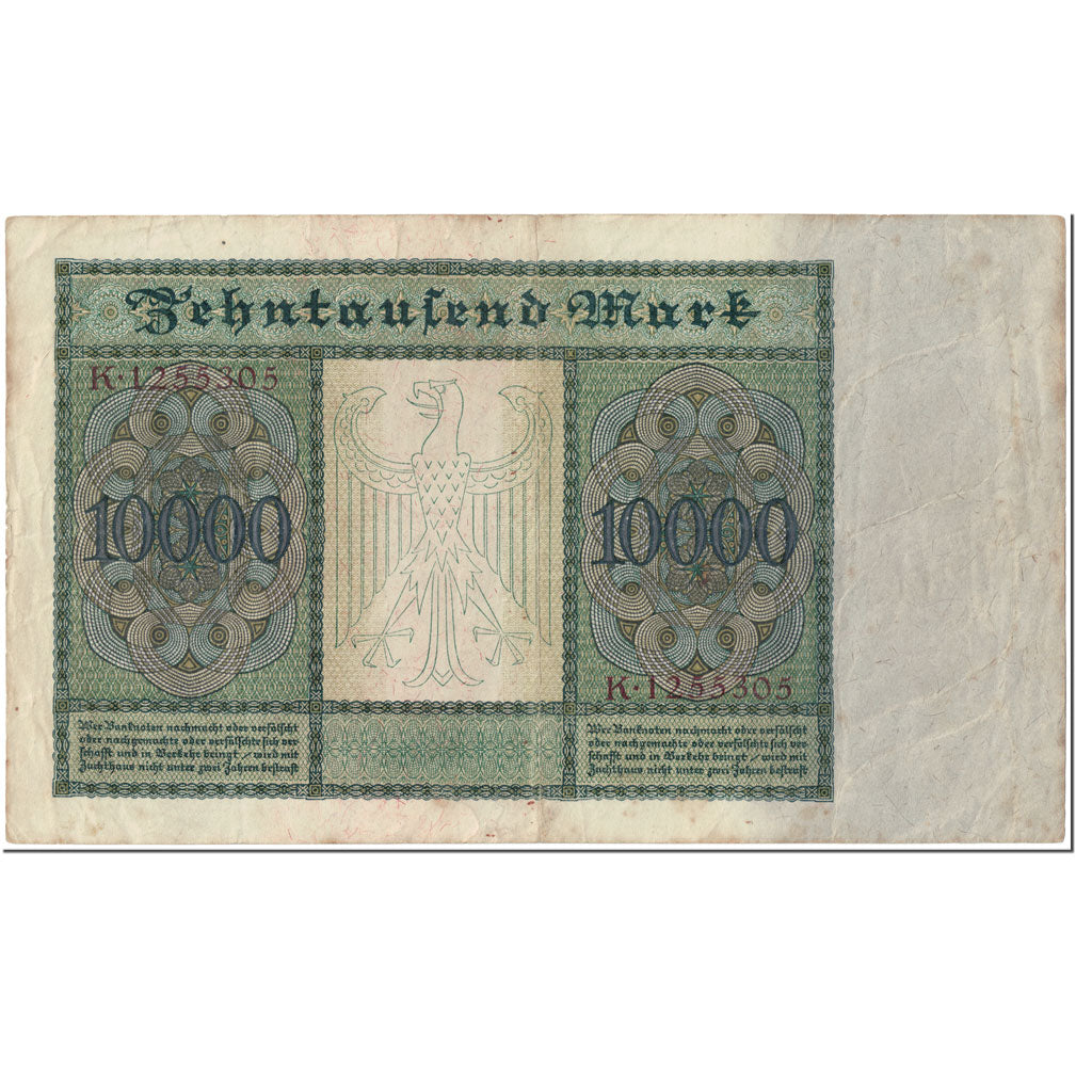 Banknote, Germany, 10,000 Mark, 1922, 1922-01-19, KM:70, EF(40-45)