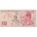 Geldschein, Türkei, 10 Lira, 2009, Old Date 1970-10-14, KM:223, S