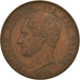 Moeda, Bélgica, Mariage du Duc de Brabant, 10 Centimes, 1853, EF(40-45), Cobre