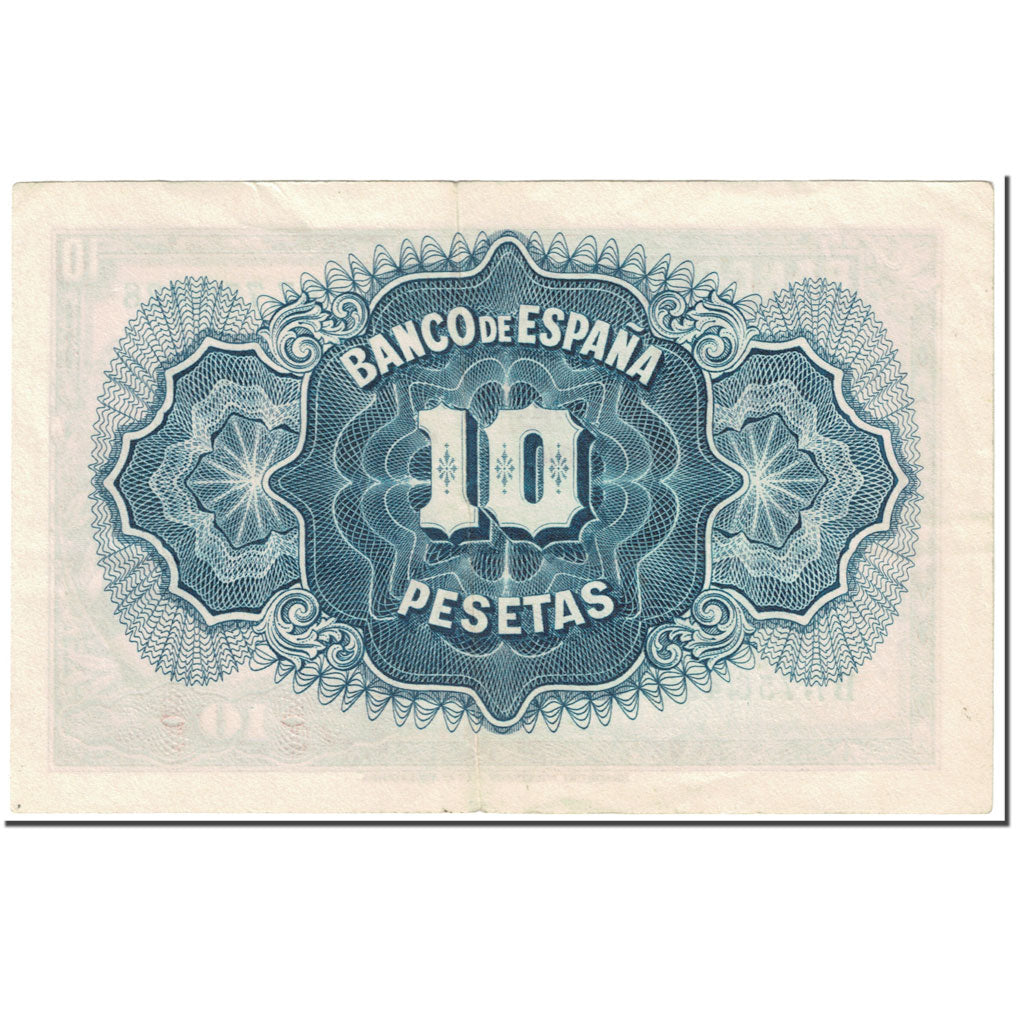 Banknote, Spain, 10 Pesetas, 1935, EMISION 1935, KM:86a, EF(40-45)