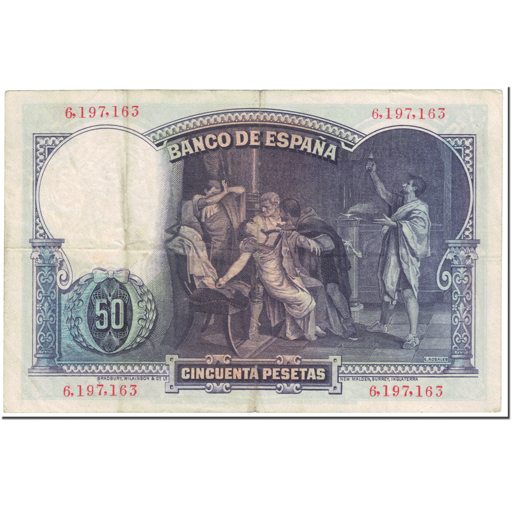 Geldschein, Spanien, 50 Pesetas, 1931, 1931-04-25, KM:82, SS