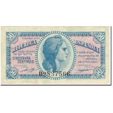 Banknote, Spain, 50 Centimos, 1937, Undated (1937), KM:93, EF(40-45)