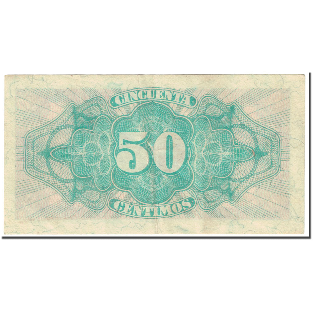 Banknote, Spain, 50 Centimos, 1937, Undated (1937), KM:93, EF(40-45)
