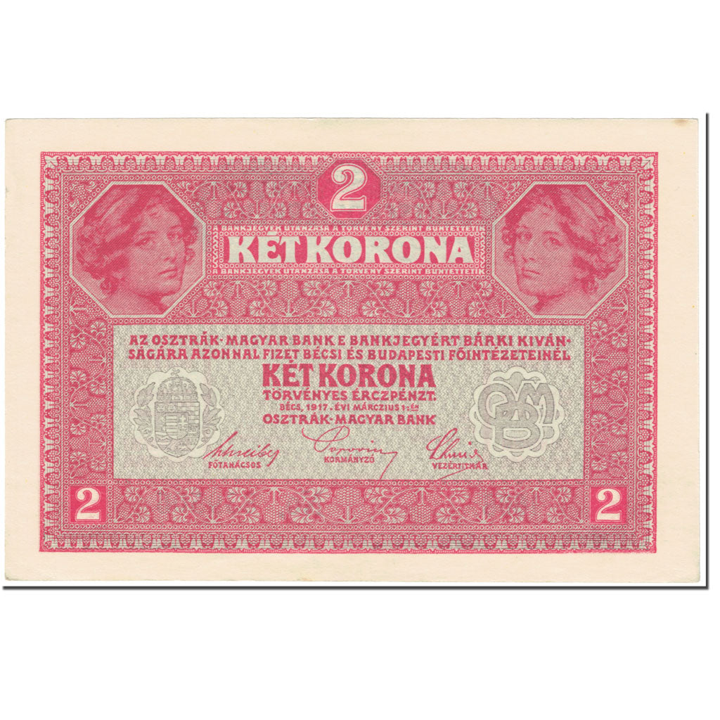 Billete, 2 Kronen, 1919, Austria, Old date 1917.03.01, KM:50, EBC