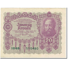 Banknote, Austria, 20 Kronen, 1922, 1922-01-02, KM:76, EF(40-45)