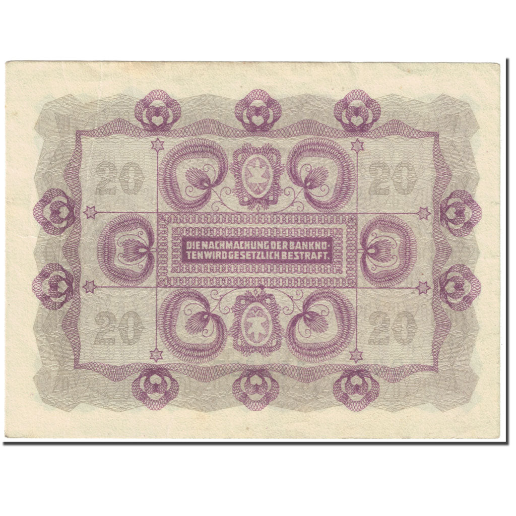 Banknote, Austria, 20 Kronen, 1922, 1922-01-02, KM:76, EF(40-45)