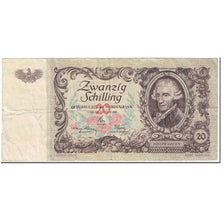 Banknote, Austria, 20 Schilling, 1950, 1950-01-02, KM:129a, VF(20-25)
