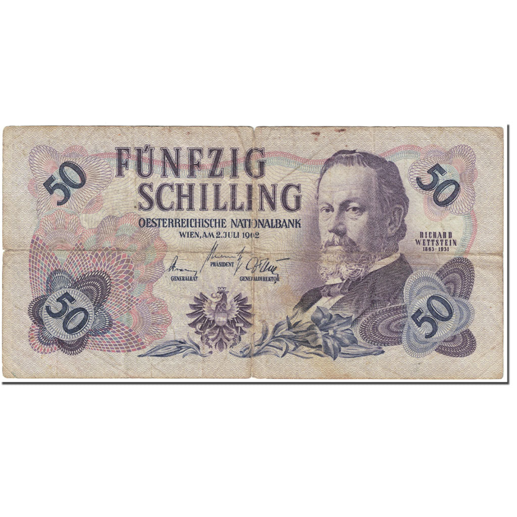 Banknote, Austria, 50 Schilling, 1962, 1962-07-02, KM:137a, VF(20-25)