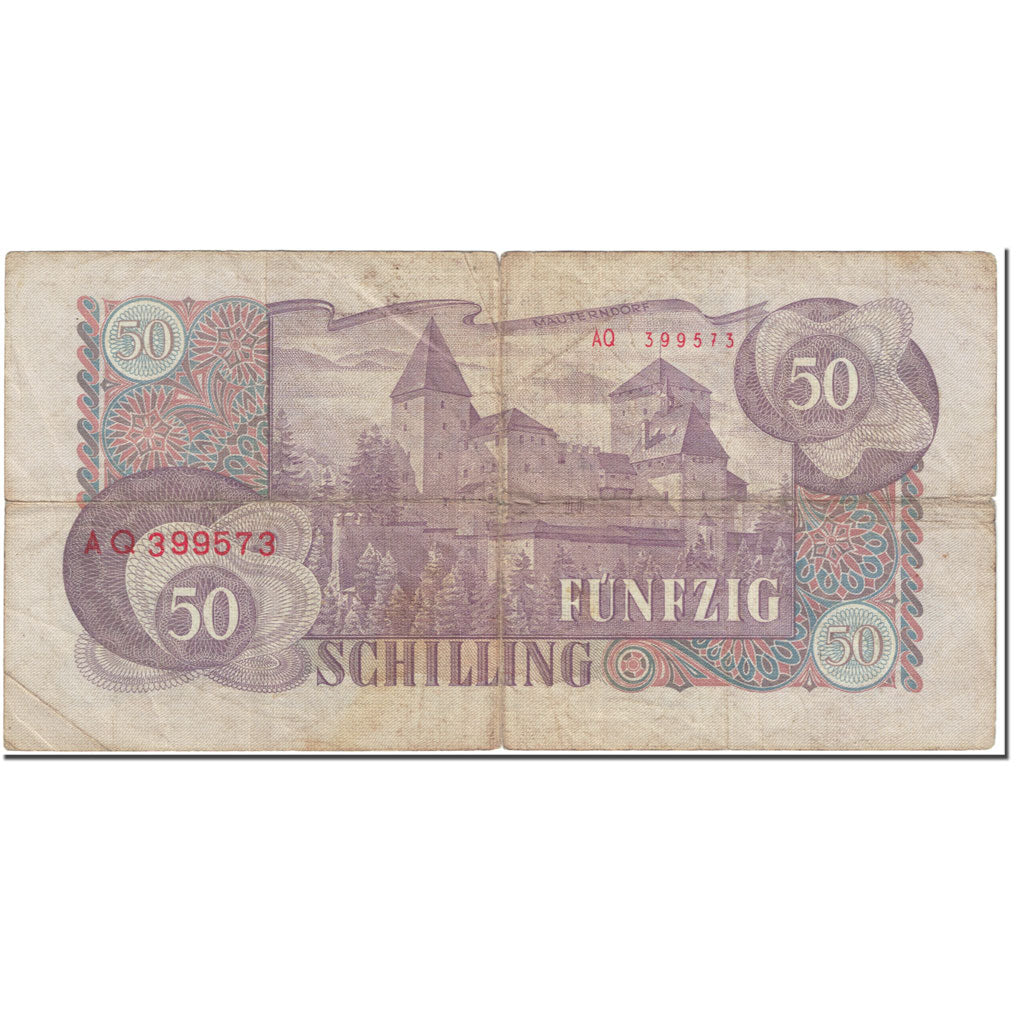 Banknote, Austria, 50 Schilling, 1962, 1962-07-02, KM:137a, VF(20-25)