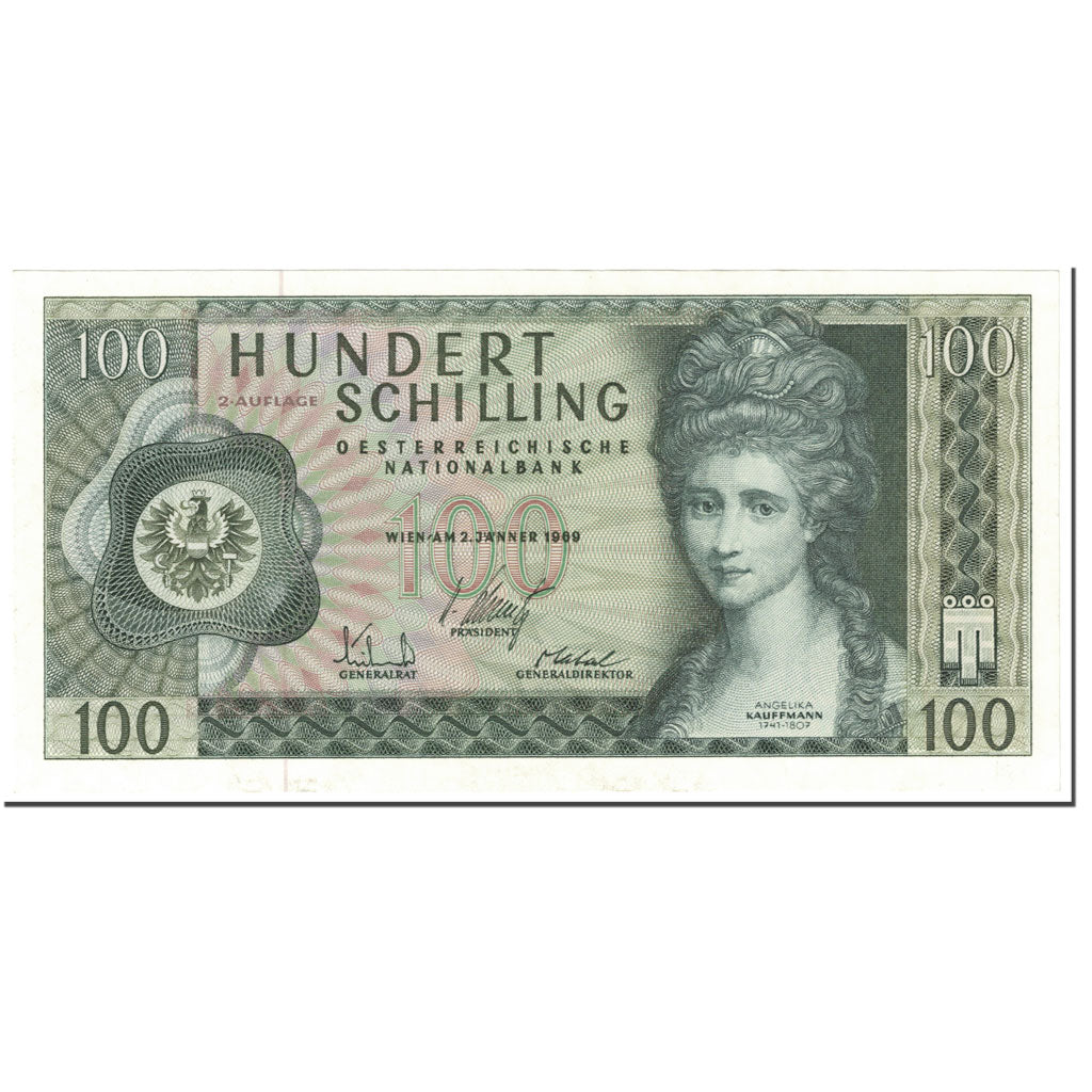Banknote, Austria, 100 Schilling, 1969, 1969-01-02, KM:146a, UNC(65-70)