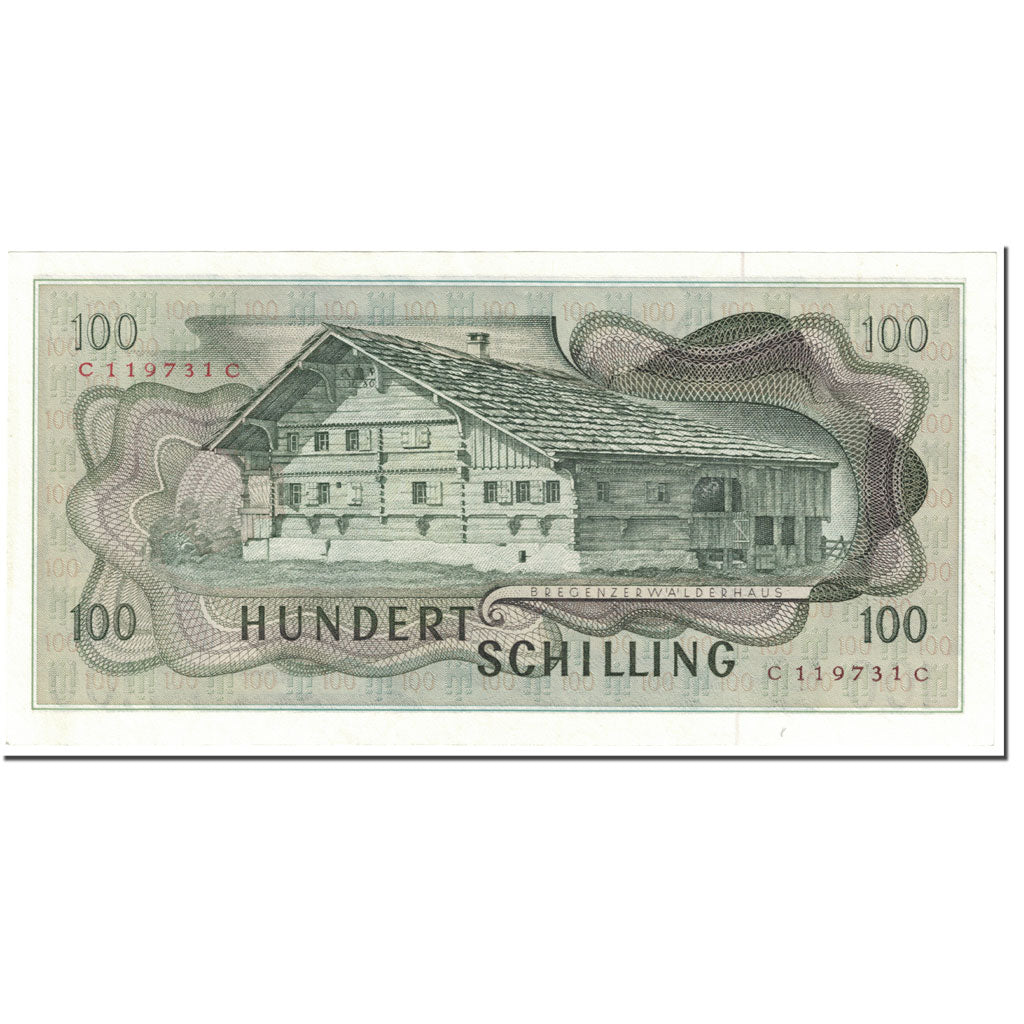 Banknote, Austria, 100 Schilling, 1969, 1969-01-02, KM:146a, UNC(65-70)