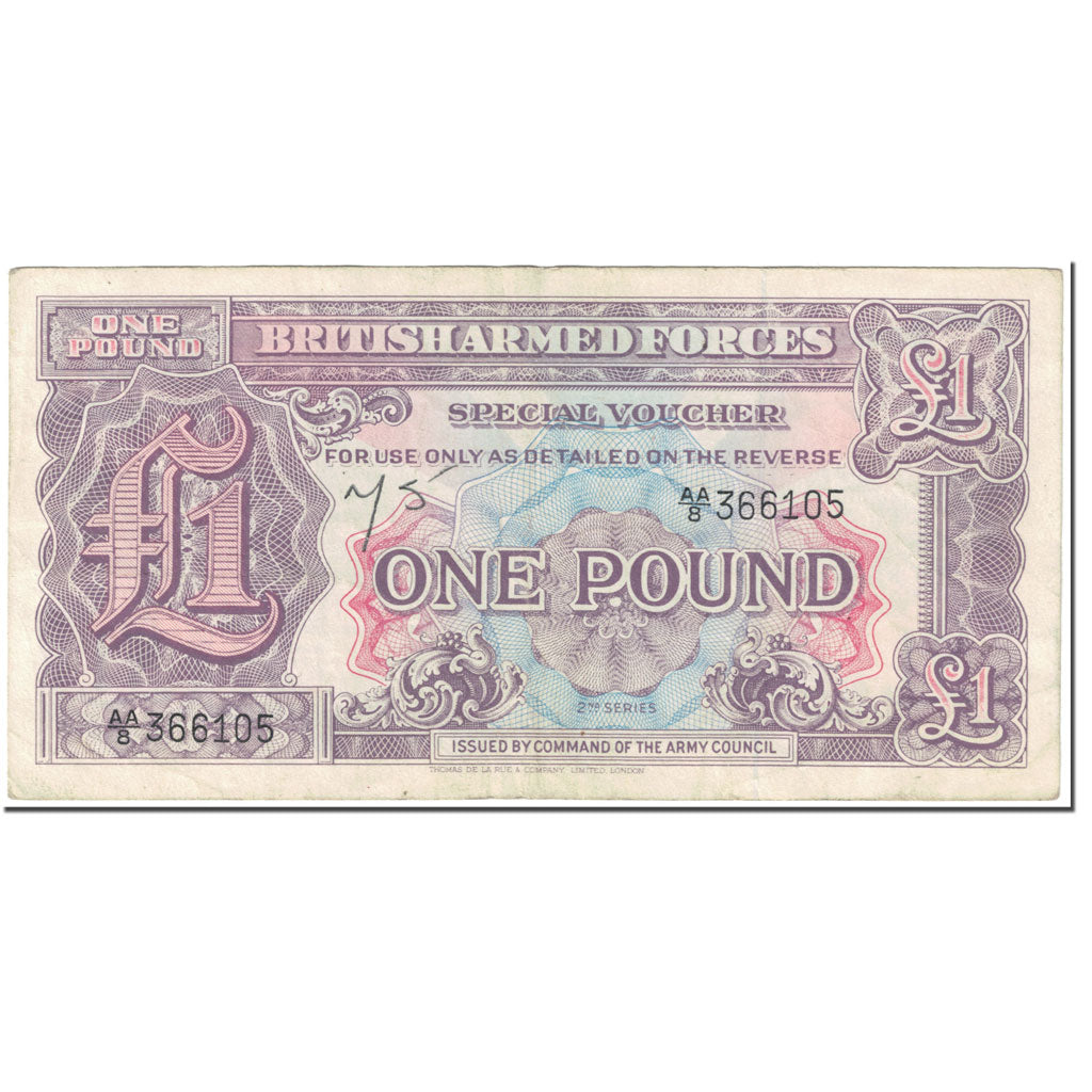 Banknote, Great Britain, 1 Pound, 1948, Undated (1948), KM:M22a, EF(40-45)