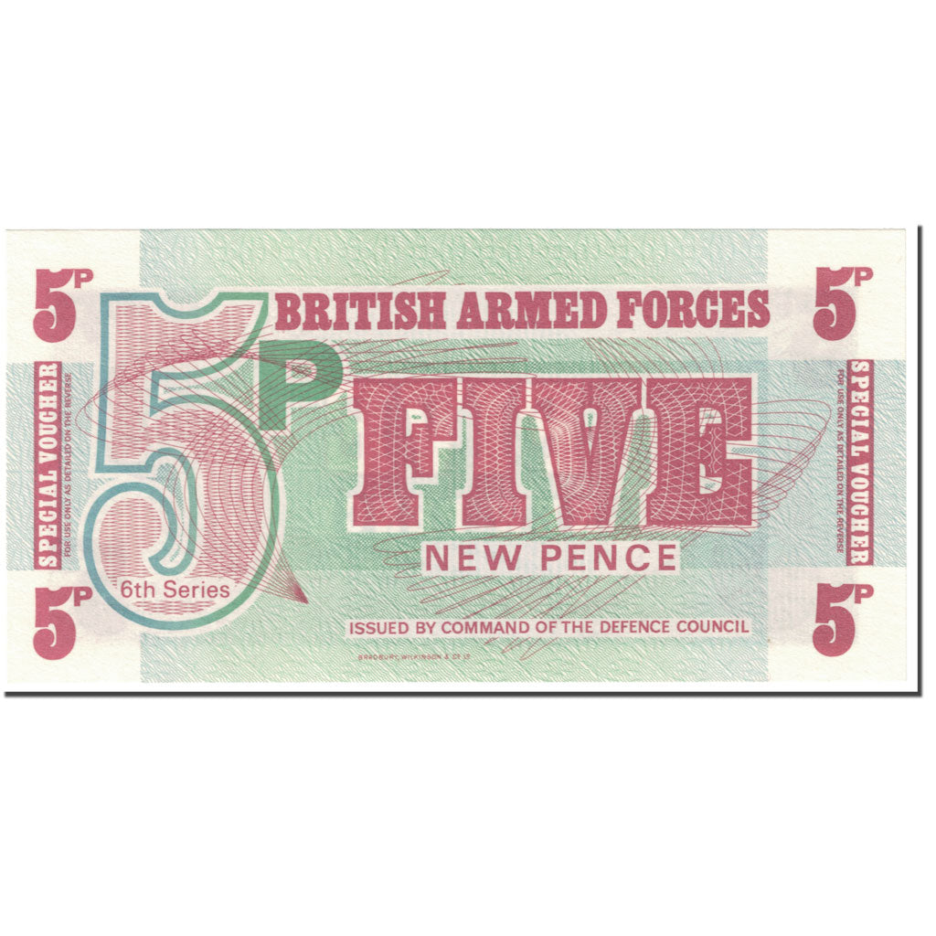 Banknote, Great Britain, 5 New Pence, 1972, Undated (1972), KM:M47, UNC(65-70)