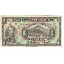 Geldschein, Bolivien, 1 Boliviano, 1928, 1928-07-20, KM:118a, SS
