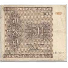 Banknote, Finland, 50 Markkaa, 1945, Undated (1945), KM:87, VF(20-25)