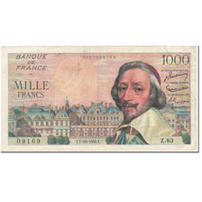 Frankreich, 1000 Francs, 1 000 F 1953-1957 ''Richelieu'', 1954, 1954-10-07, S