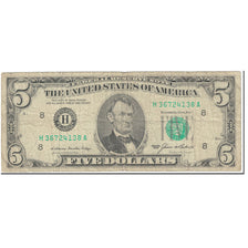 Billete, Five Dollars, 1985, Estados Unidos, Undated (1985), KM:3719, BC
