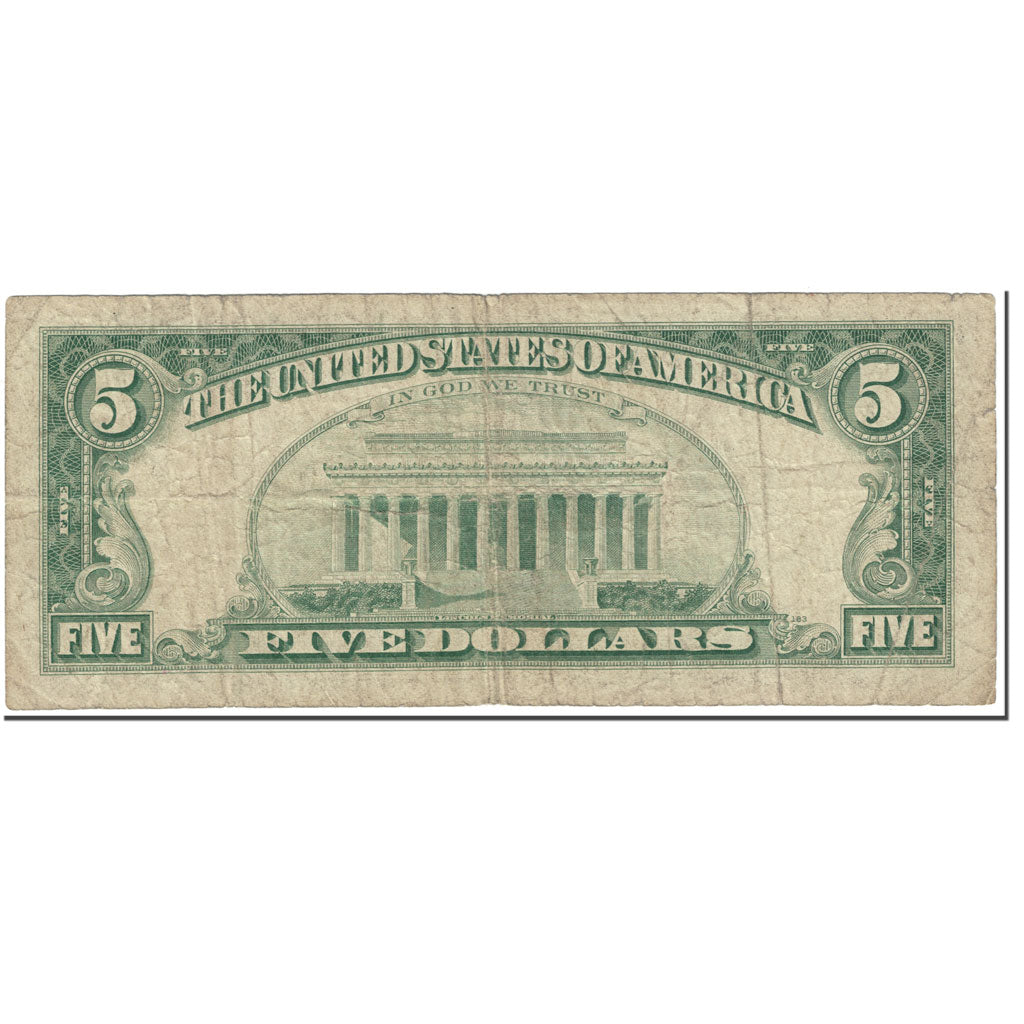 Billete, Five Dollars, 1985, Estados Unidos, Undated (1985), KM:3719, BC