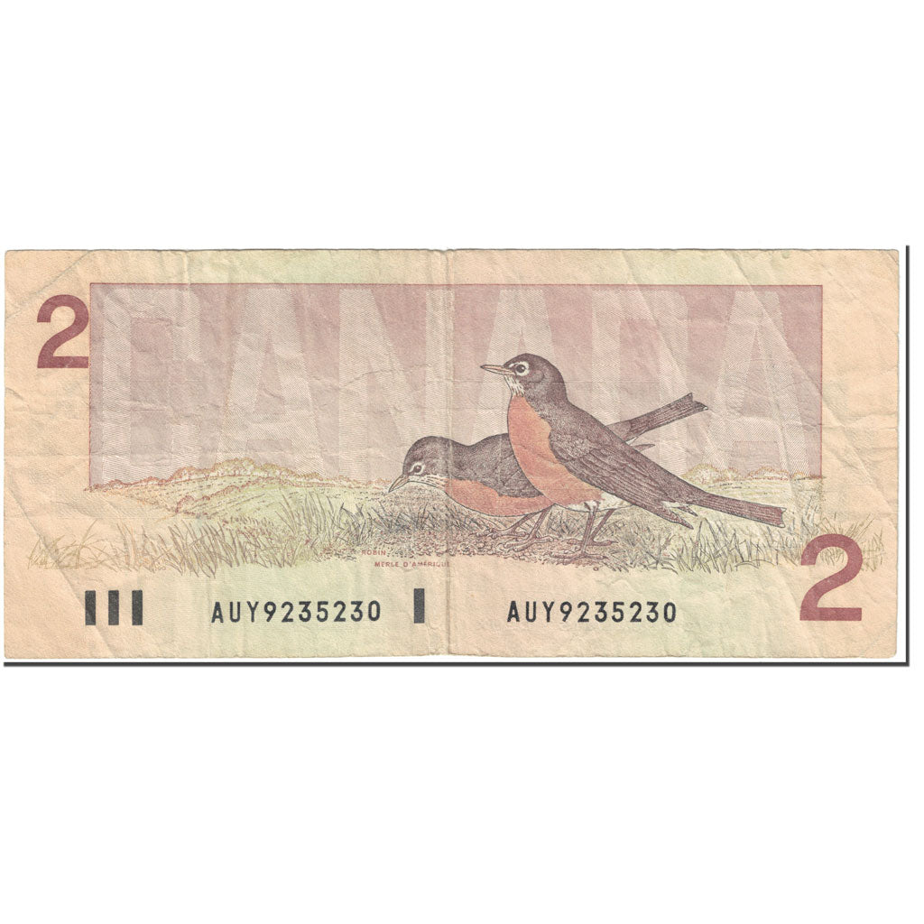 Biljet, Canada, 2 Dollars, 1986, Undated (1986), KM:94a, TB
