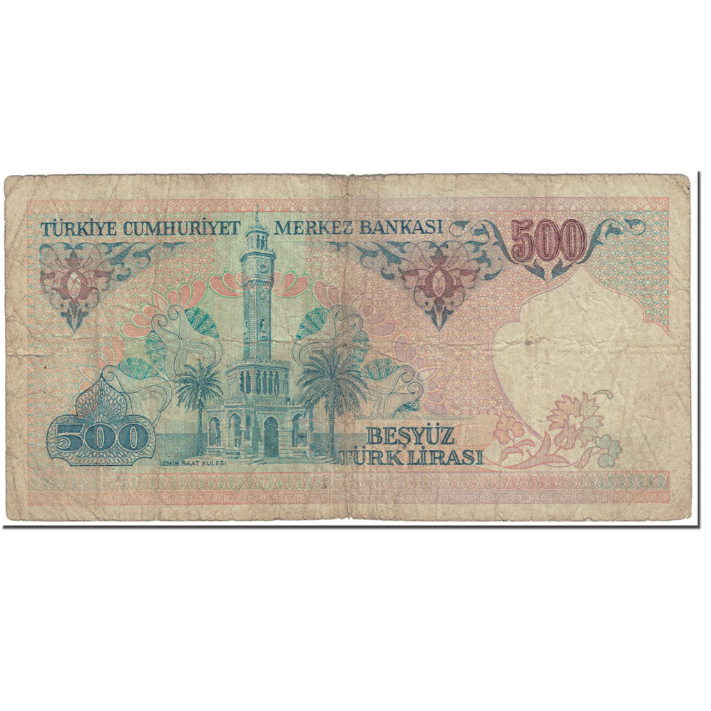 Biljet, Turkije, 500 Lira, 1984-89, Undated (1984-89), KM:195, TB