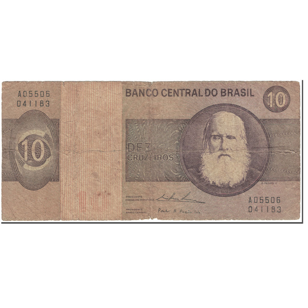 Billet, Brésil, 10 Cruzeiros, 1974, Undated (1974), KM:193b, B