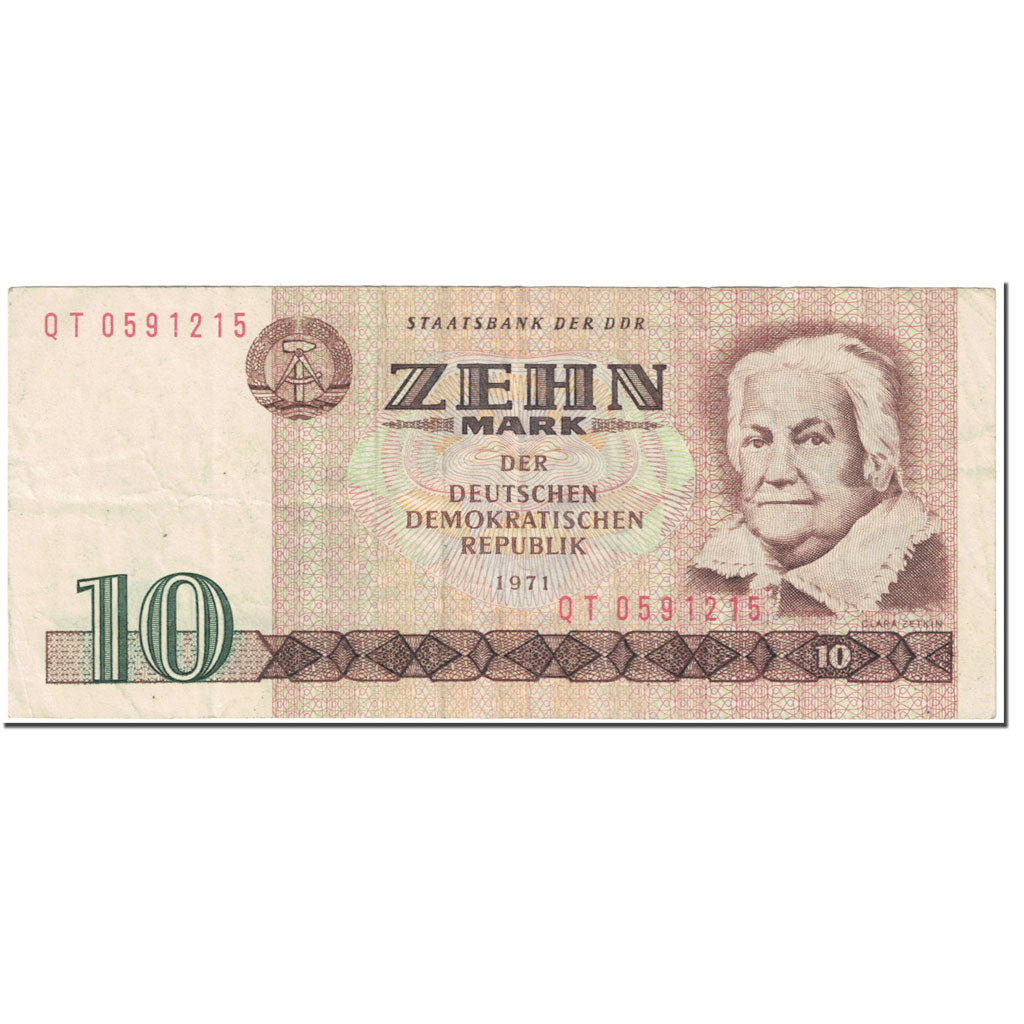 Banknote, Germany - Democratic Republic, 10 Mark, 1971, Undated (1971), KM:28b