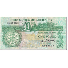 Billet, Guernsey, 1 Pound, 1980-1989, Undated (1980-1989), KM:48a, TTB