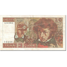 France, 10 Francs, 10 F 1972-1978 ''Berlioz'', 1974, 1974-10-03, VF(20-25)