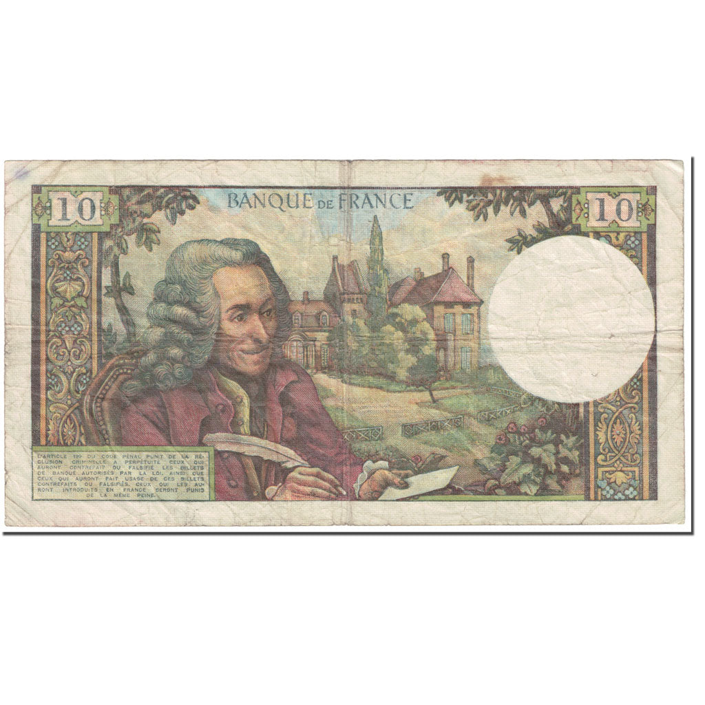 Frankrijk, 10 Francs, 10 F 1963-1973 ''Voltaire'', 1968, 1968-07-04, B