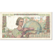 France, 10,000 Francs, 10 000 F 1945-1956 ''Génie Français'', 1954