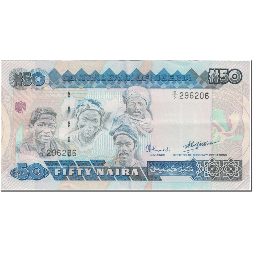 Billet, Nigéria, 50 Naira, 1991, Undated (1991), KM:27b, TTB