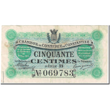 Banknote, Algeria, 50 Centimes, Constantine,1915, 1915-05-01, EF(40-45)