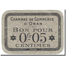 Banknote, Algeria, 5 Centimes, 1916, Oran, Undated (1916), UNC(65-70)