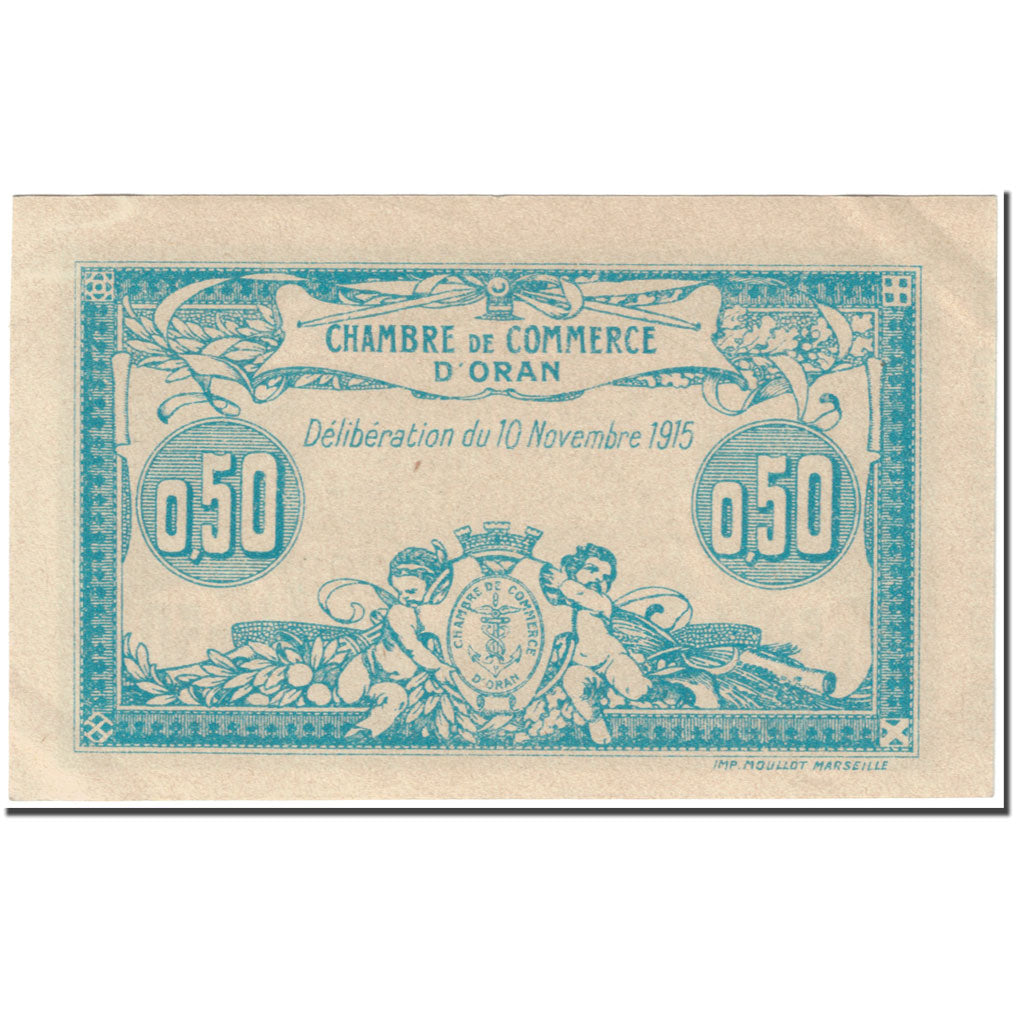 Banknote, Algeria, 50 Centimes, Oran, 1915, 1915-11-10, UNC(64)