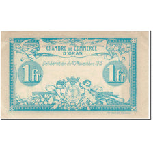 Banknote, Algeria, 1 Franc, 1915, Oran, 1915-11-10, UNC(63)