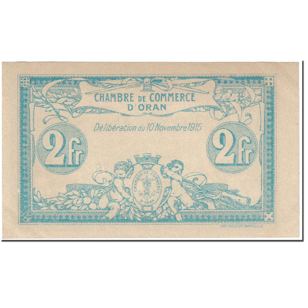 Banknote, Algeria, 2 Francs, Oran, 1915, 1915-11-10, UNC(64)