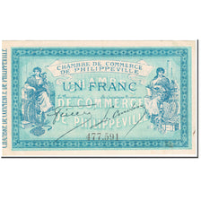 Banknote, Algeria, 1 Franc, Philippeville, 1914, 1914-11-10, AU(55-58)