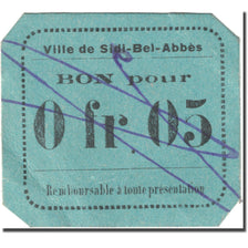 Banknote, Algeria, 5 Centimes, Sidi-Bel-Abb, 1916-18,Undated (1916-18),EF(40-45)