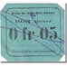 Banknote, Algeria, 5 Centimes, Sidi-Bel-Abb, 1916-18,Undated (1916-18),EF(40-45)