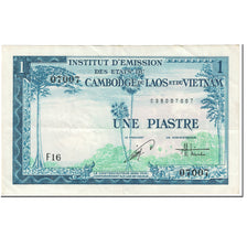 Biljet, FRANS INDO-CHINA, 1 Piastre = 1 Dong, 1954, Undated (1954), KM:105, TTB+