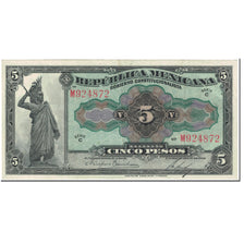 Billet, Mexico - Revolutionary, 5 Pesos, 1915, 1915-07-21, KM:S685a, SUP